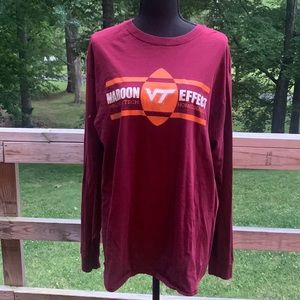VT Football Maroon Effect Shirt
